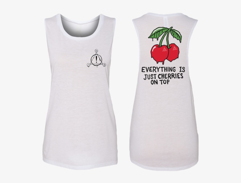Ladies Cherries Sleeveless - Panic At The Disco Pray For The Wicked Tour Merch, transparent png