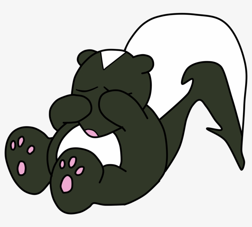 Jpg Library Download Baby Skunk Clipart - Sad Skunk Cartoon, transparent png