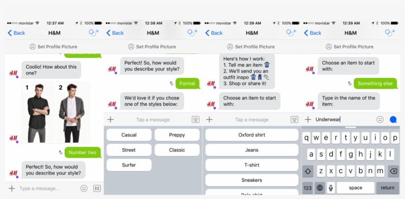 H&m Chatbot On Kik - Chatbot, transparent png