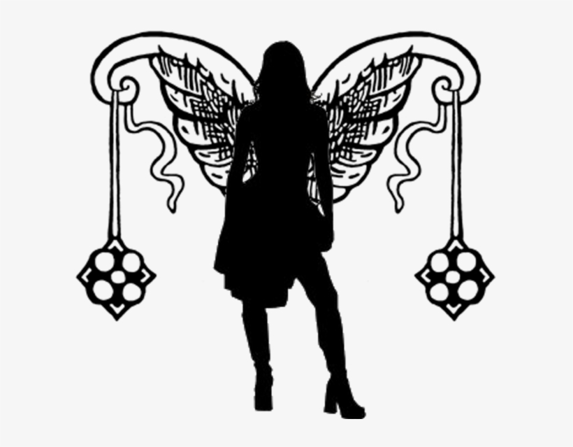 Female Angel/fairy Silhouette 5 By Viktoria-lyn On - Fairy Silhouette Png, transparent png