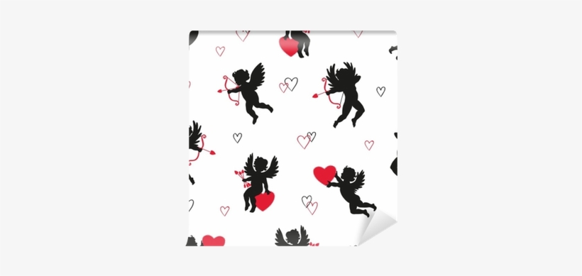 Cute Cupids Seamless Pattern - Cartoon, transparent png