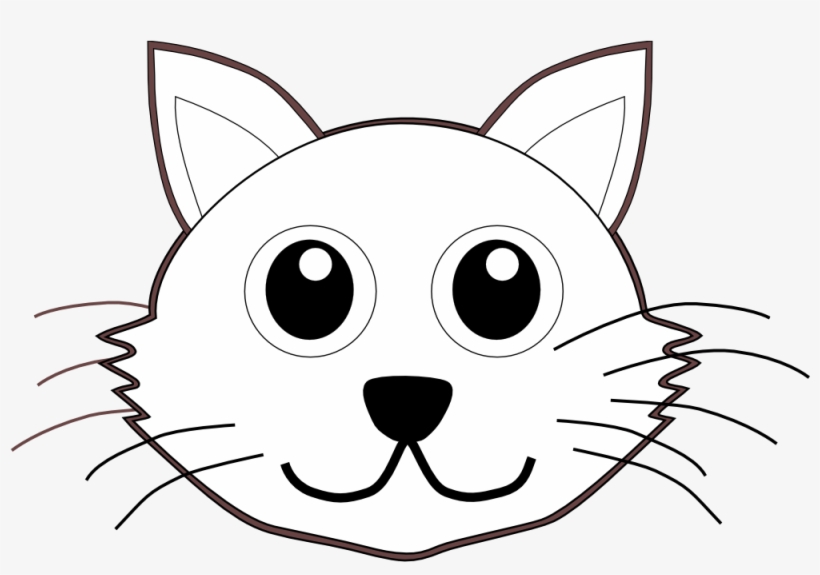 Cat Face For Coloring, transparent png