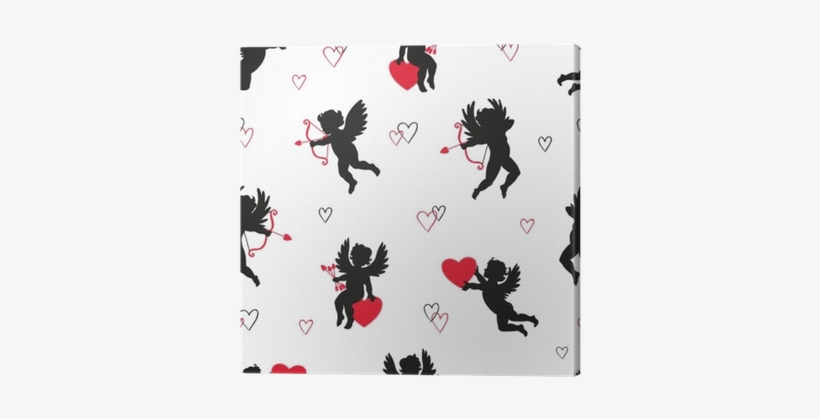 Cute Cupids Seamless Pattern - Cartoon, transparent png
