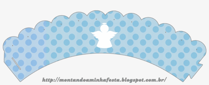 Angel Silhouette Papers In Light Blue Free Printable - Saia Cupcake Mario Bros, transparent png