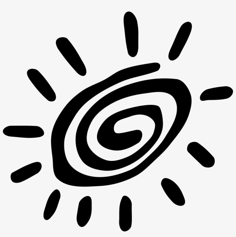 How To Set Use Rock Art Spiral Sun Clipart, transparent png