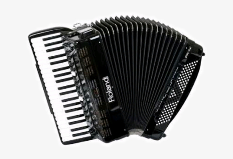 Roland Fr-7x Black V-accordion, transparent png