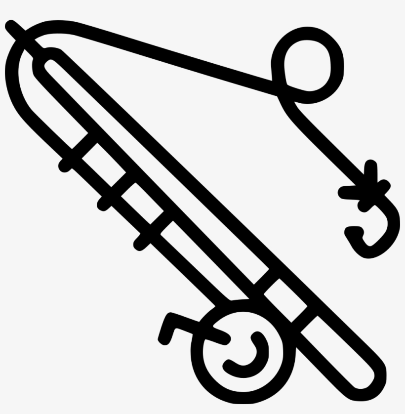 Fishing Rod - - Fishing Rod Icon Png, transparent png