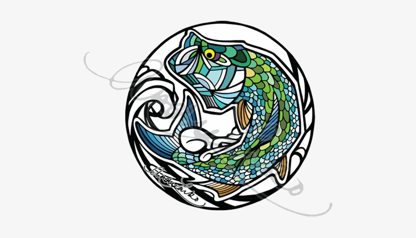 Tarpon Vector Watercolor - Simms Tarpon Logo, transparent png