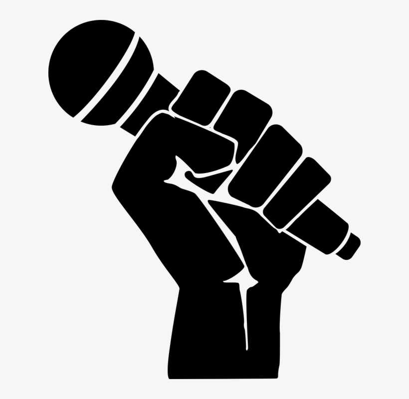 Rap Music Png Transparent - Black Microphone Png, transparent png