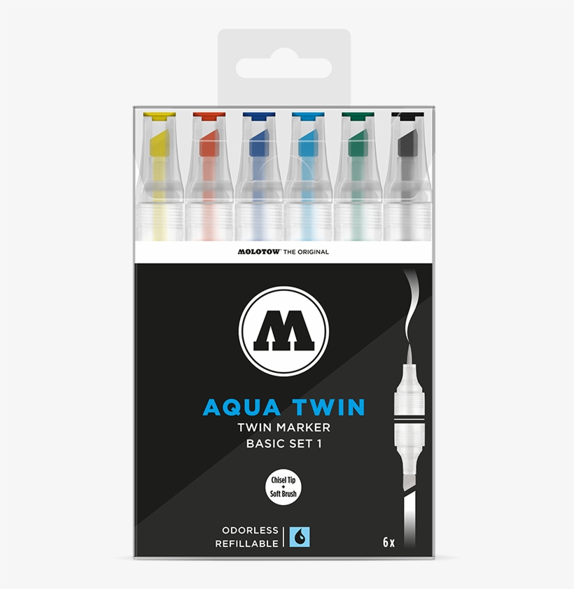 Molotow Grafx Aqua Twin, transparent png