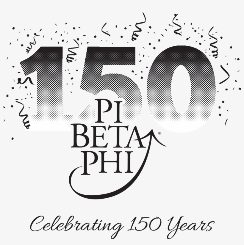150th Black - Pi Beta Phi, transparent png