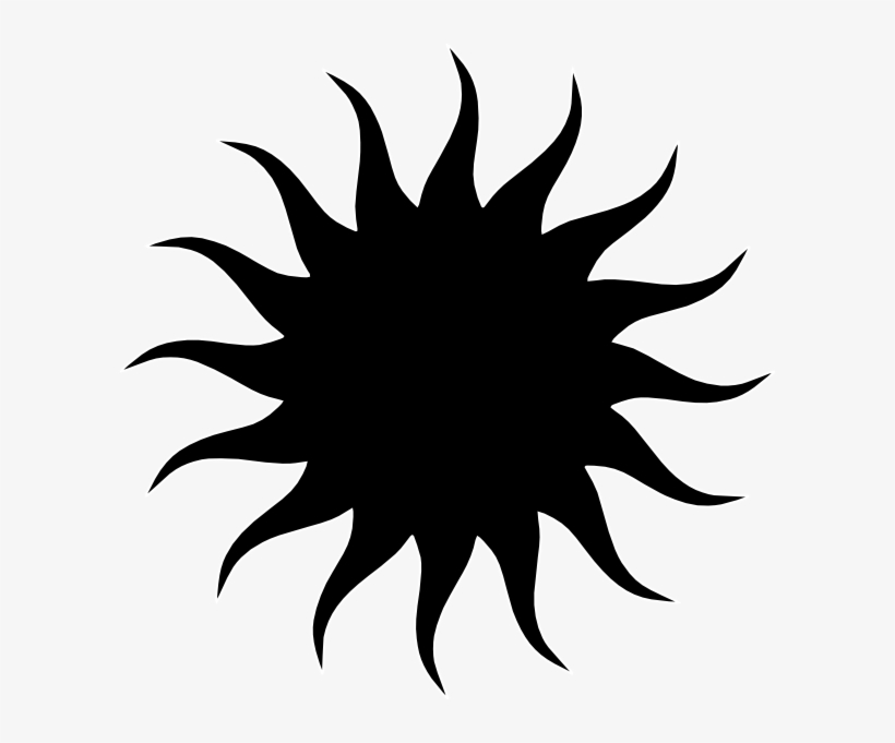 Sun Star Bw Clip Art At Clker - Greek God Apollo Symbol Sun, transparent png