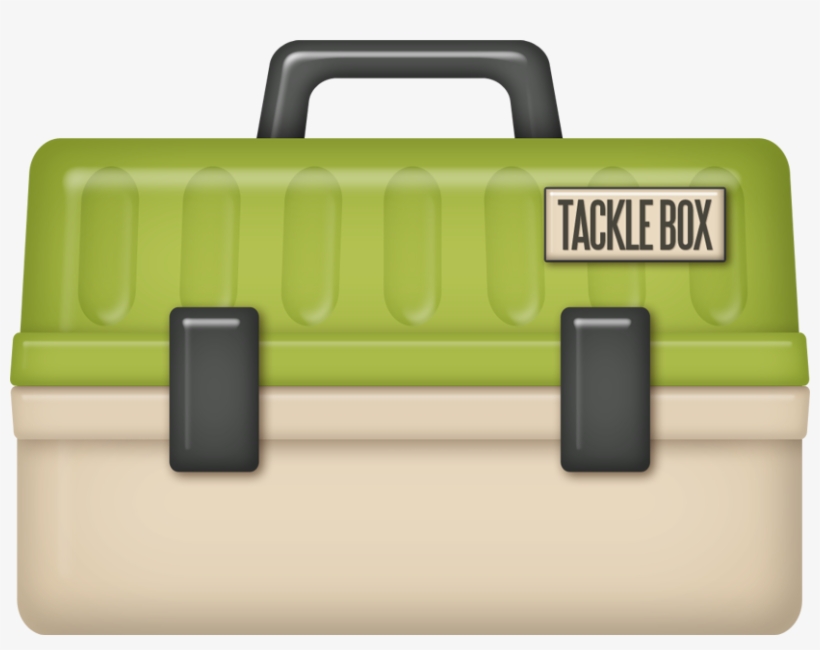 Fisherman Clipart Tackle Box - Briefcase, transparent png