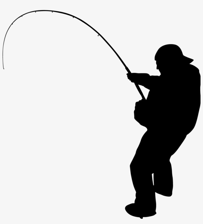 Fishing Silhouette, transparent png