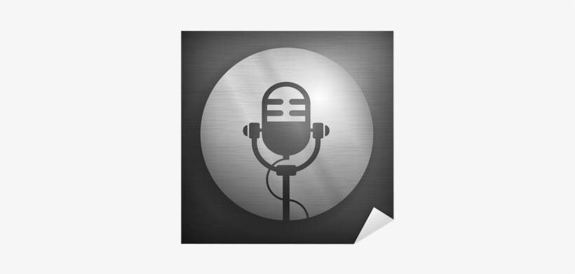 Retro Microphone Icon In Gray And Black Color, Vector - Sing Along With 30 Hits [book], transparent png