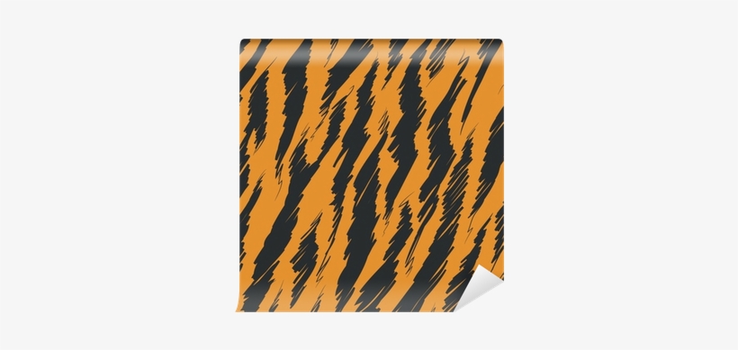 Tiger Stripes Skin Seamless Pattern Wall Mural • Pixers® - Tiger Prints, transparent png