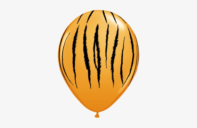 Balloon Printed 11" - Tiger Latex Balloon, transparent png