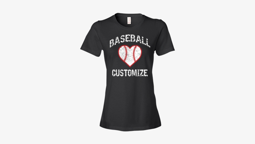 Ladies' Fit T-shirt - Black I Love Ny Shirt, transparent png