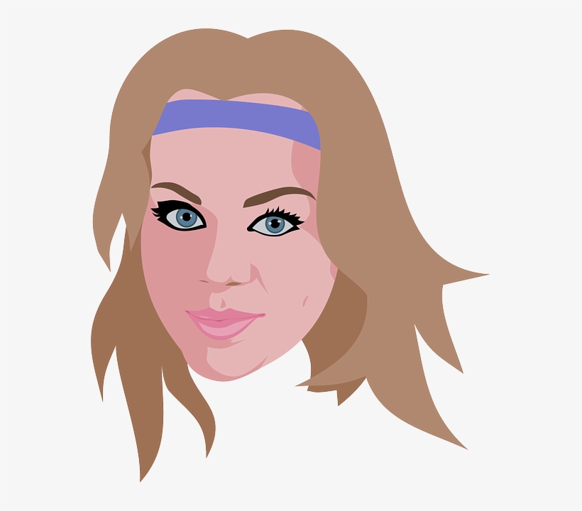 Beauty, Cheerleader, Girl, Woman - Cartoon Pictures Of Headband, transparent png