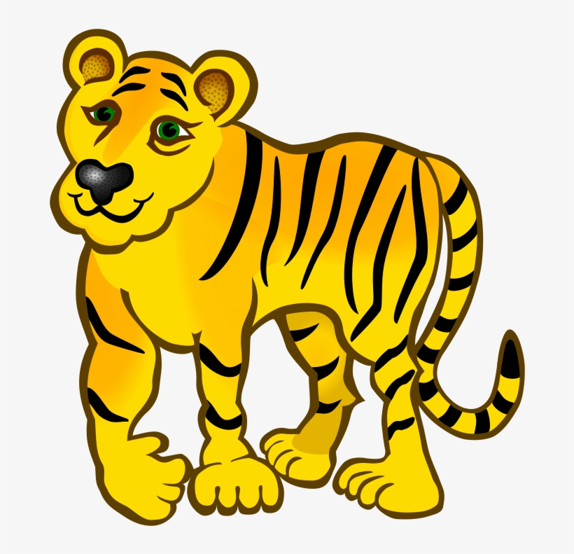 Medium Image - Tiger Coloured, transparent png