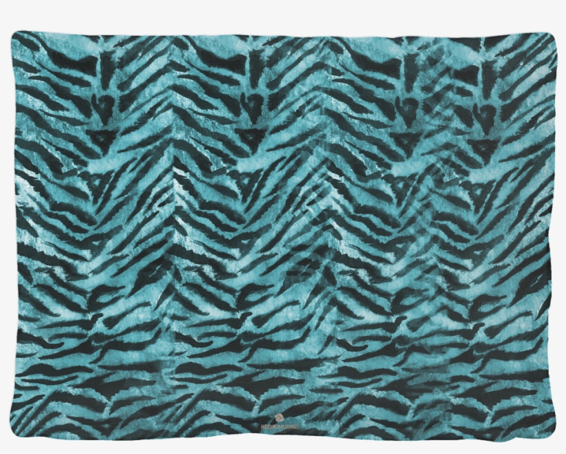 Natsu Blue Tiger Striped Customizable Pet Bed - Dog, transparent png