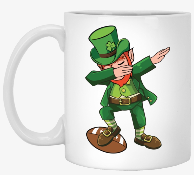 Dabbing Leprechaun Football T-shirt Funny Dab St Patricks - Don T Make Me Gibbs Slap You, transparent png