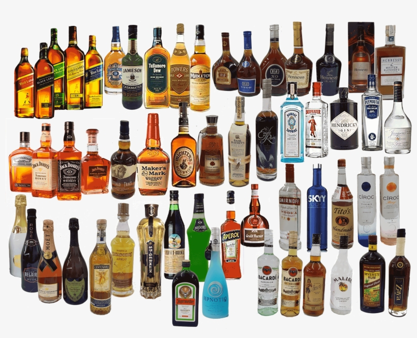 Liquor Bottles - Liquors Botlles Png, transparent png