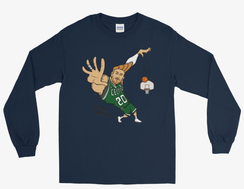 Hayward "johnny Bravo" Parody Long Sleeve - Gildan Rabbit In Red Longsleeve Mens,black -- Michael, transparent png