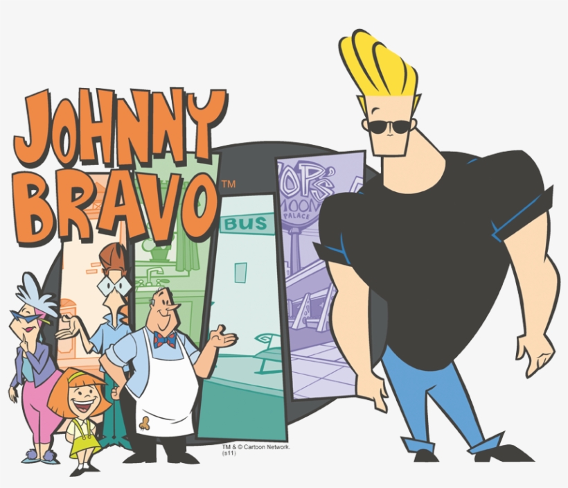 Johnny Bravo Johnny & Friends Juniors Premium T-shirt - Johnny Bravo Don T Touch The Hair, transparent png