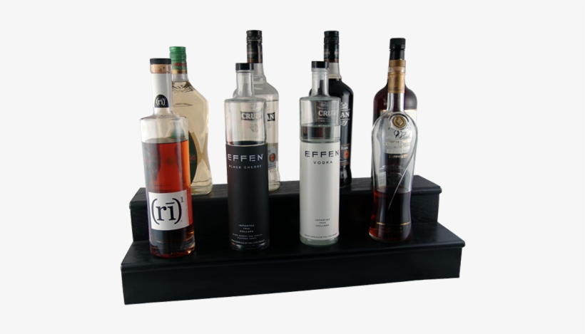 Liquor Bottle 2 Tier Shelves - Smirnoff Ice Double Black, transparent png