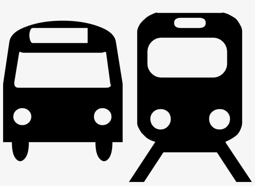Bus And Train Silhouettes Comments - Bus Shilouete Png, transparent png