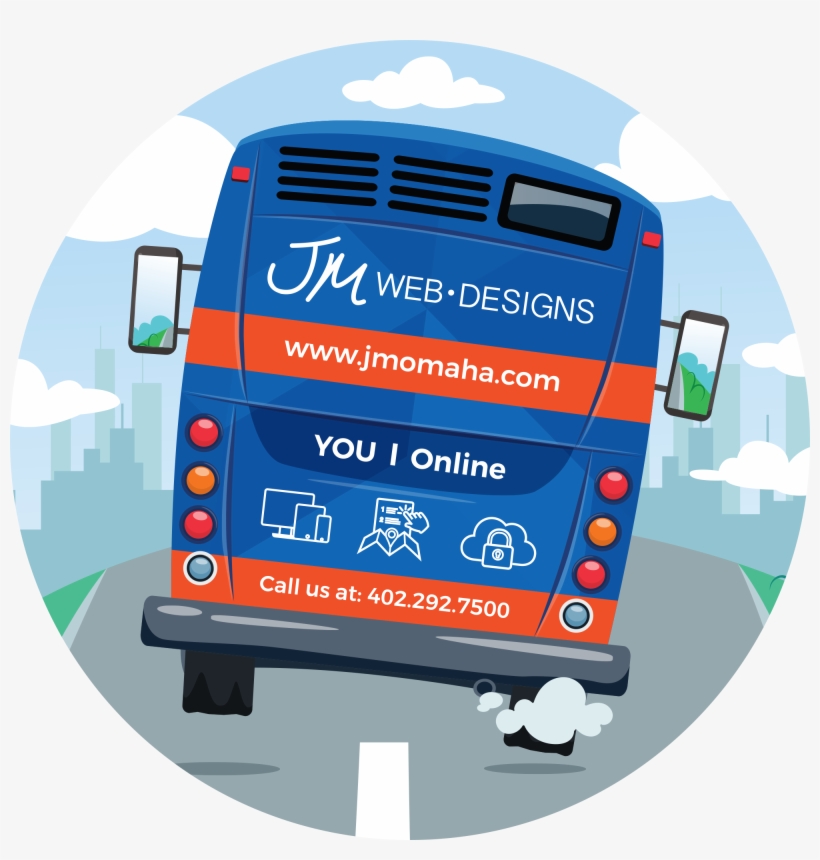 Jm Ad On Omaha Metro Bus - Bus, transparent png