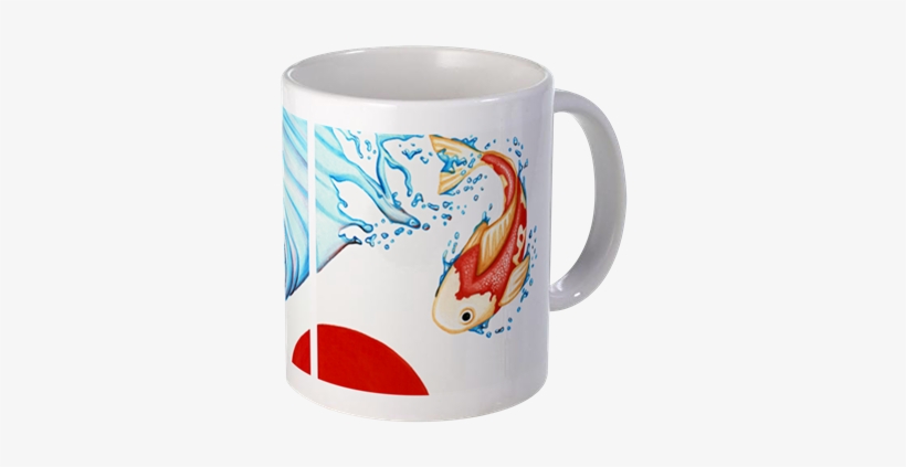 'fish Out Of Water' Watercolor Art Print Coffee Mug - Fish Out Of Water Greeting Cards (pk, transparent png