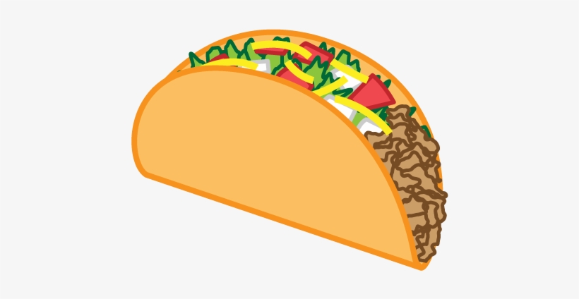 Taco Clipart Free Clipart Images - Let's Taco Bout It Rectangular Belt Buckle, Pale Blue/dark, transparent png