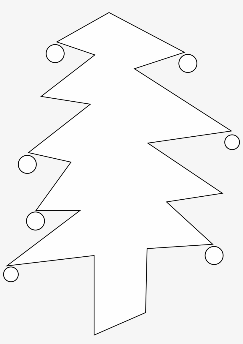 Christmas Tree Black And White Christmas Tree Clip - White Christmas Clipart Png, transparent png