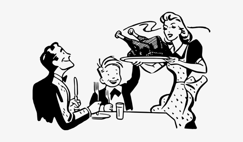 Retro Thanksgiving Clip Art, transparent png
