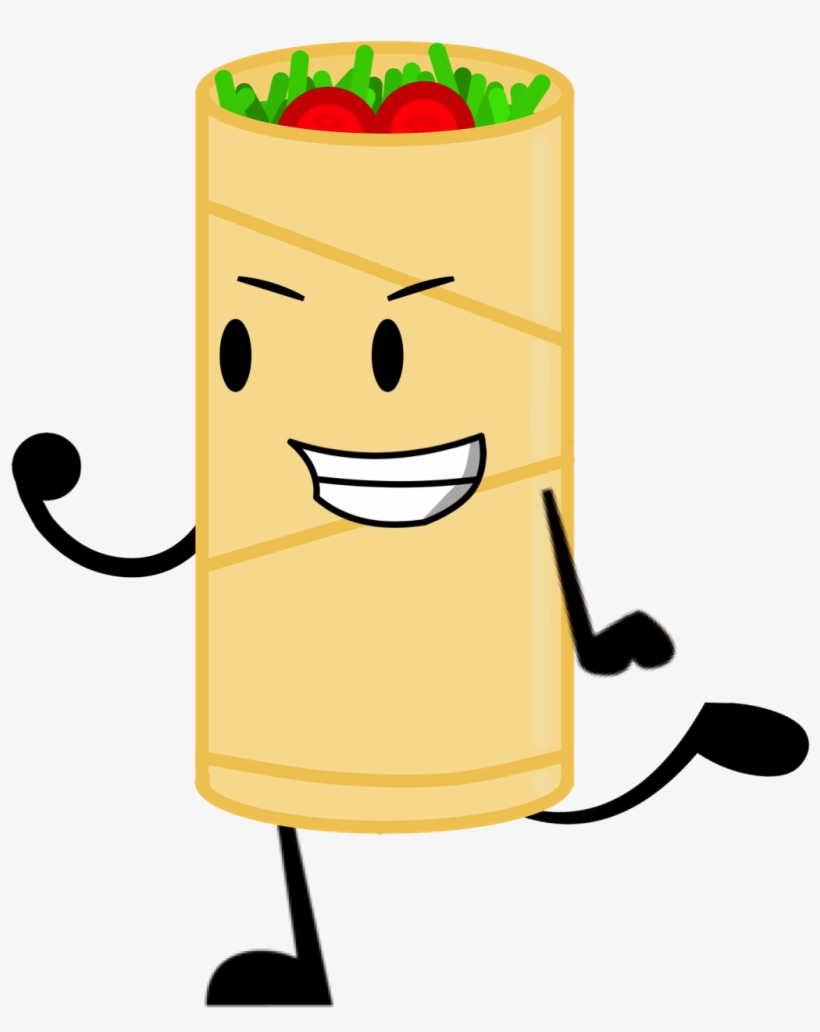 Tacos Clipart Burito - Burrito Cartoon Png, transparent png