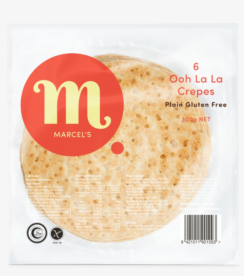 Ooh La La Crepes Plain Gluten Free - Gluten-free Diet, transparent png