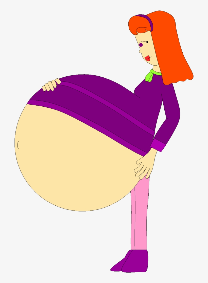 Collection Of Free Bellied Clipart Download On - Pregnant Daphne Scooby Doo, transparent png