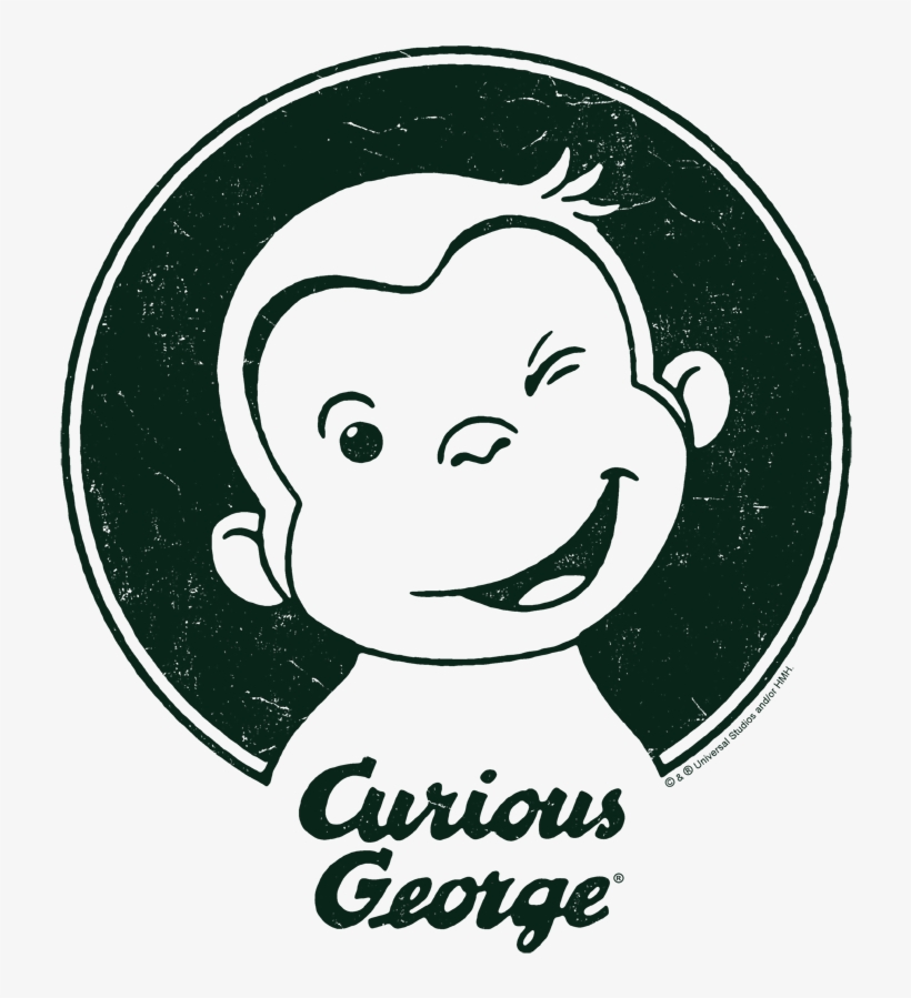 Curious George Classic Wink Men's Regular Fit T-shirt - Curious George Rabbit Skins George With Big Yellow, transparent png