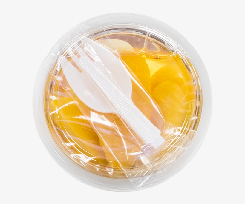Yellow Peach Fruit Cup In Light Syrup 8 Oz - Cup, transparent png