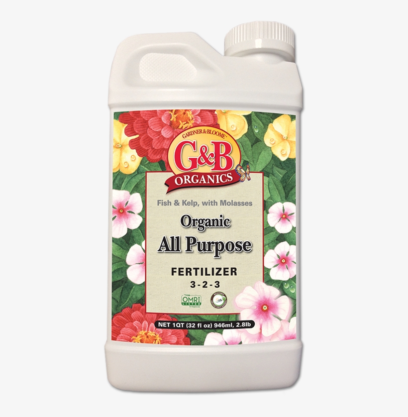 G&b Organics All Purpose Fertilizer - G&b Organics All Purpose Liquid Fertilizer, transparent png