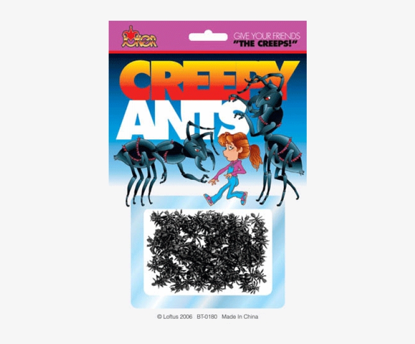 Creepy Ants - Fake Creepy Insects Set Spiders Ants And Flies Gag, transparent png