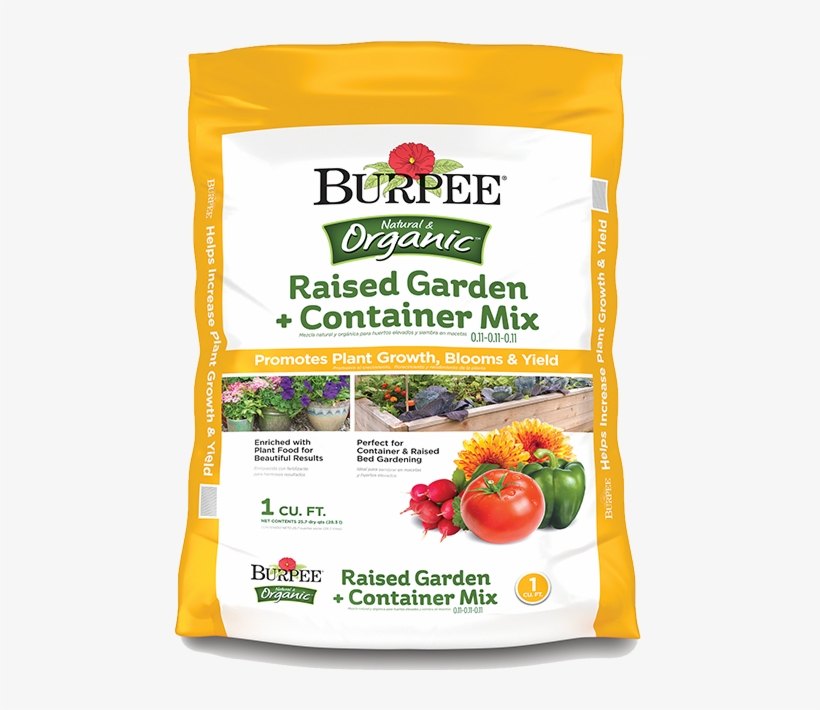 Burpee Natural & Organic Raised Garden Container Mix - Garden, transparent png