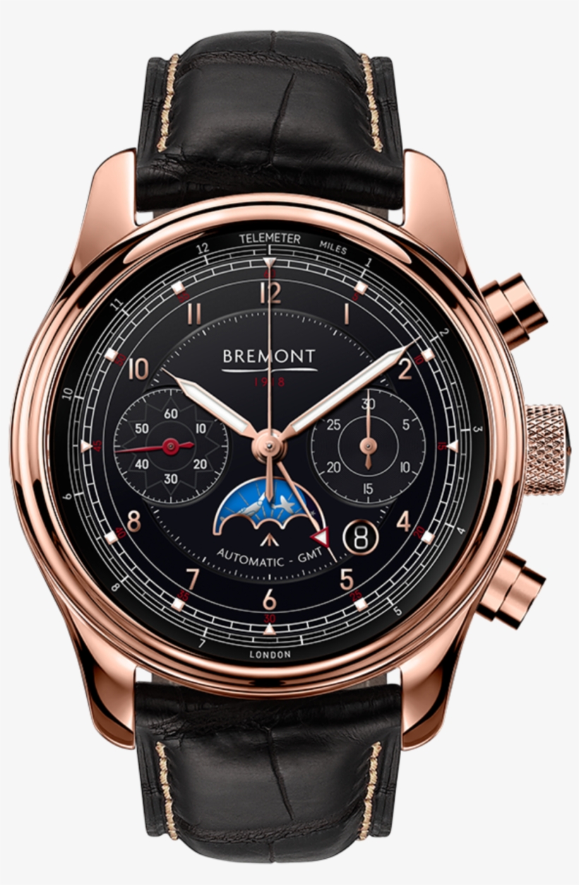Bremont 1918 Rose Gold Watch Front View - Bremont 1918, transparent png