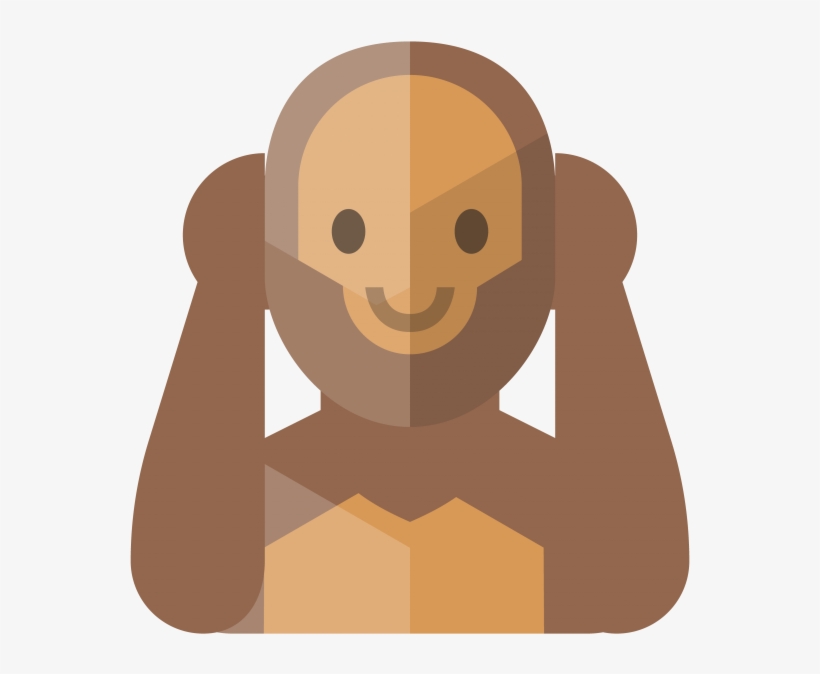 Monkey Hear No Evil Emoji - Emoji, transparent png
