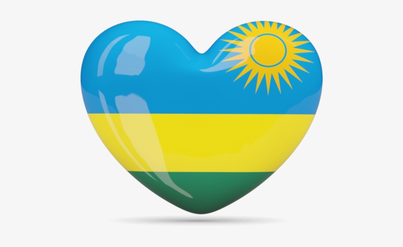 Rwanda Flag Icon, Illustration, Png Format, Tattoo - Rwanda Heart, transparent png