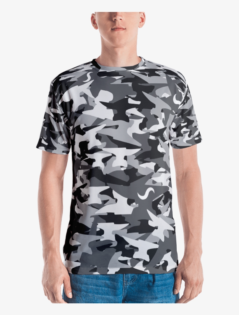 All Over Anvil Camo Shirt - T-shirt, transparent png