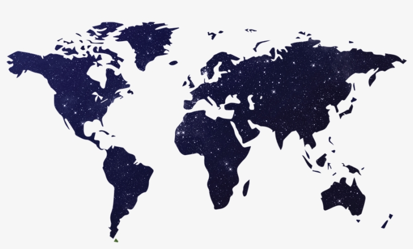 Galaxy-2150265 960 720 - World Map, transparent png