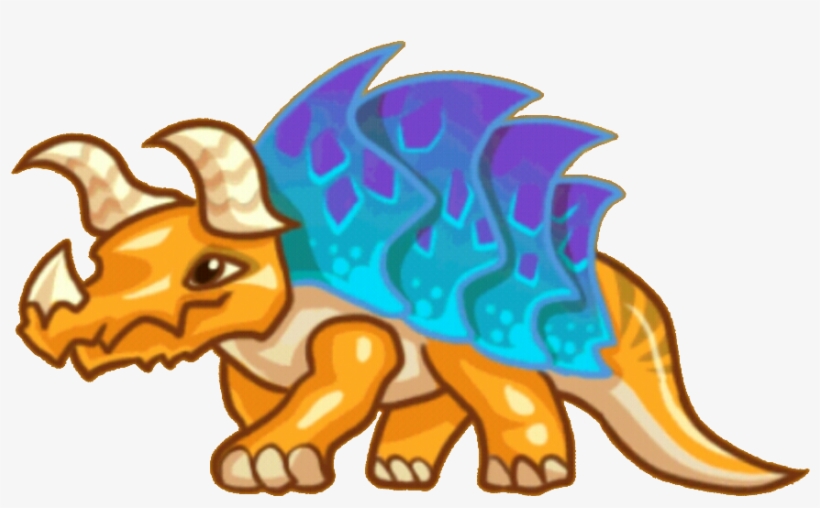 Hemlocktriceratops - Dragon Evolution World, transparent png